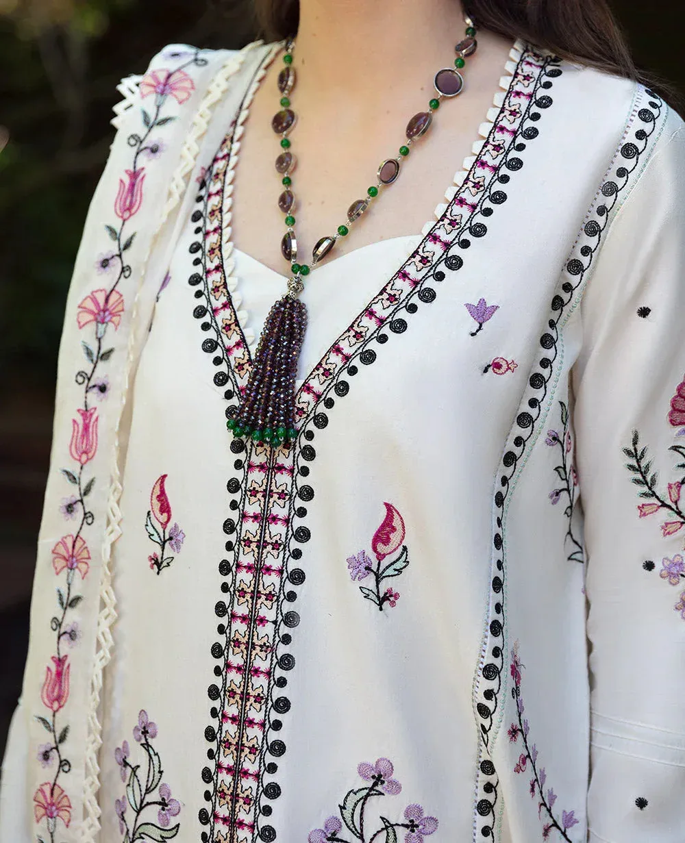 Republic Womenswear Aylin Summer Lawn 24 Off White Organza – view 3 – Poshaq