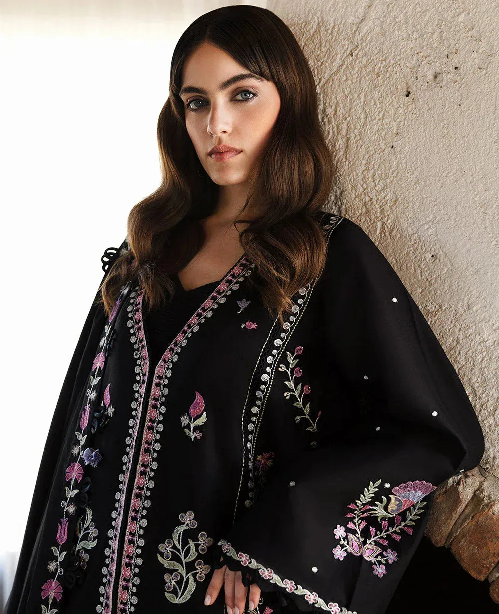 Republic Womenswear Aylin Summer Lawn 24 Black Organza – view 3 – Poshaq