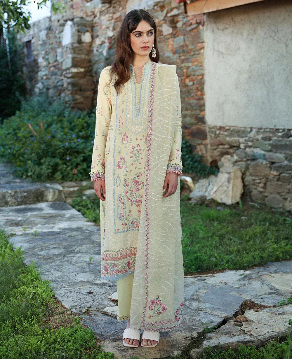 Republic Womenswear Aylin Summer Lawn 24 Green Organza – view 1 – Poshaq