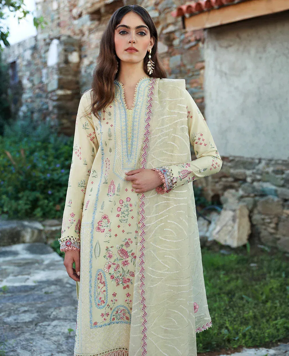 Republic Womenswear Aylin Summer Lawn 24 Green Organza – view 2 – Poshaq