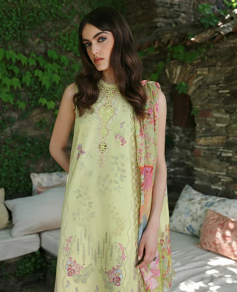 Republic Womenswear Aylin Summer Lawn 24 Green Organza – view 2 – Poshaq