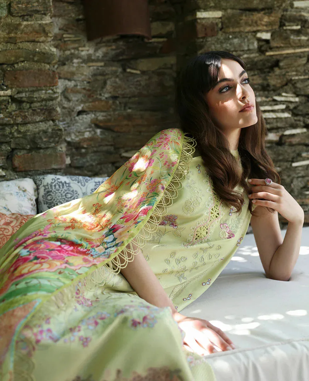 Republic Womenswear Aylin Summer Lawn 24 Green Organza – view 3 – Poshaq
