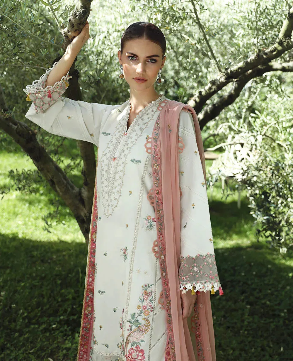 Republic Womenswear Aylin Summer Lawn 24 Cream Organza – view 2 – Poshaq