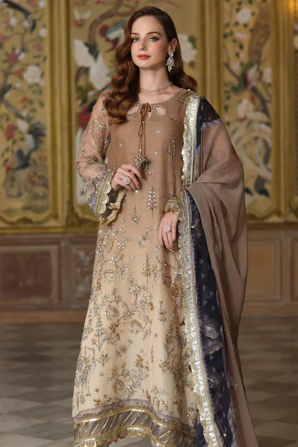 Noor by Saadia Asad Festive 25 Beige Chiffon – view 4 – Poshaq