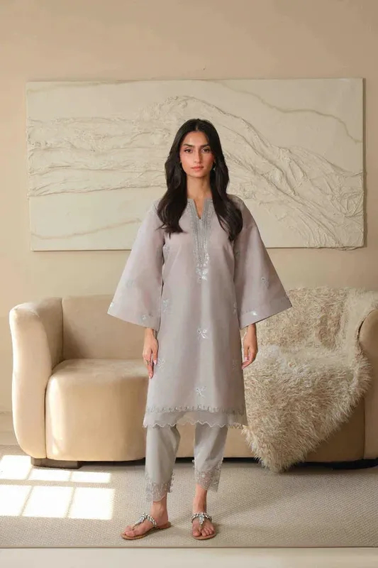 Noor by Saadia Asad Noor Pret 25 Grey Lawn – view 1 – Poshaq