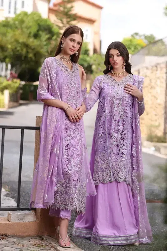 Noor by Saadia Asad Chiffon Formals 23 Raw Silk – view 1 – Poshaq