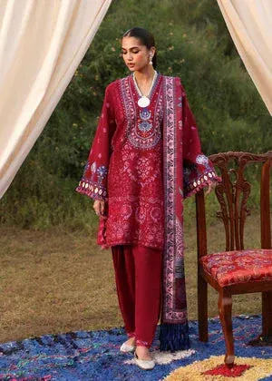 Sadaf Fawad Khan Winter 25 Red Organza – view 1 – Poshaq