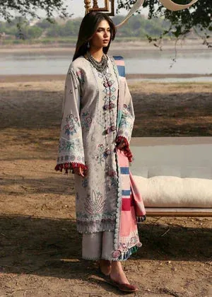 Sadaf Fawad Khan Winter 25 Pastel Gray Organza – view 1 – Poshaq