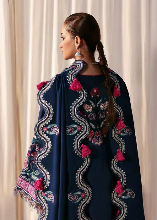 Sadaf Fawad Khan Winter 25 Navy Blue Organza – view 2 – Poshaq