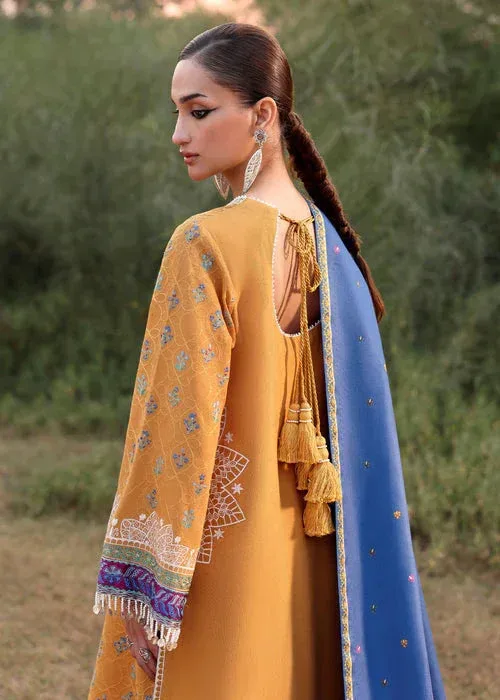Sadaf Fawad Khan Winter 25 Mustard Organza – view 2 – Poshaq