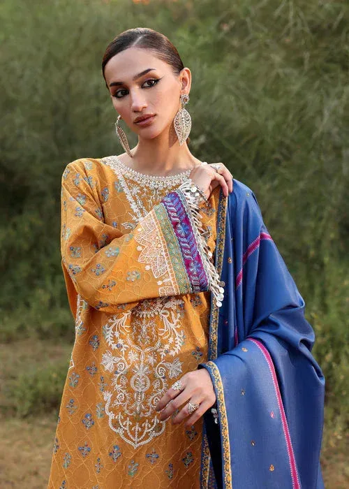 Sadaf Fawad Khan Winter 25 Mustard Organza – view 5 – Poshaq