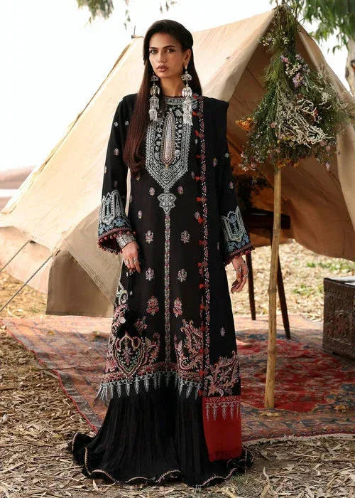 Sadaf Fawad Khan Winter 25 Black Organza – view 1 – Poshaq
