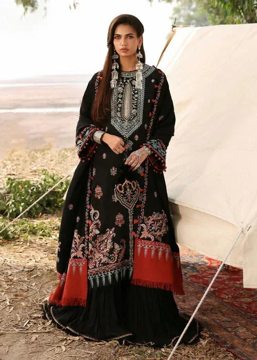 Sadaf Fawad Khan Winter 25 Black Organza – view 3 – Poshaq