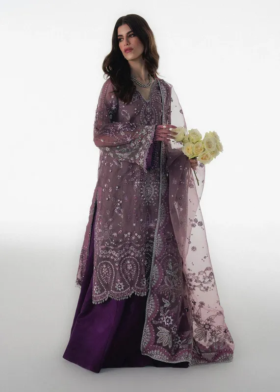 Sadaf Fawad Khan Festive 25 Rose Taupe Organza – view 1 – Poshaq