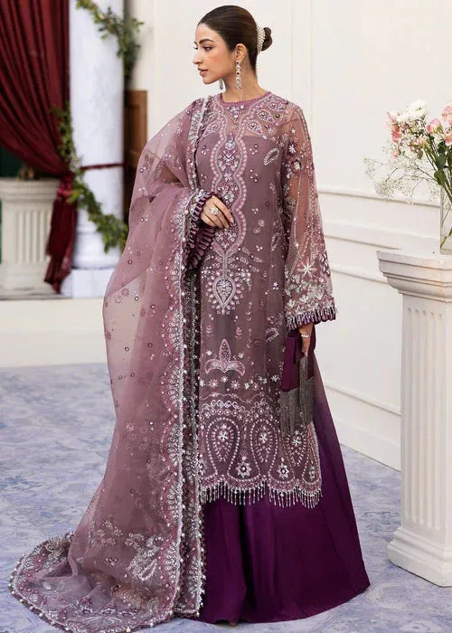 Sadaf Fawad Khan Wedding Festive 25 Plum Organza – view 1 – Poshaq