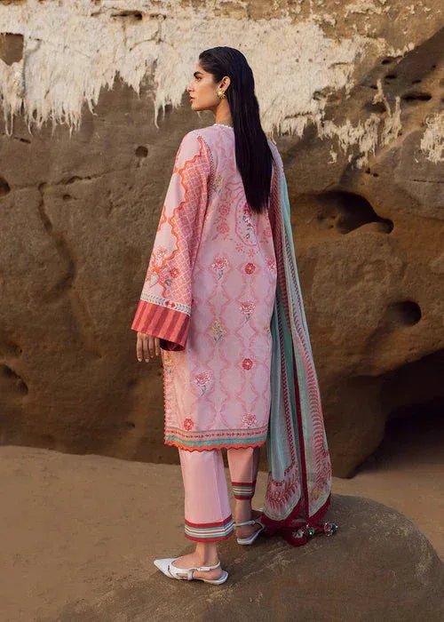 Sadaf Fawad Khan Siraa Lawn 25 Pink Organza – view 2 – Poshaq