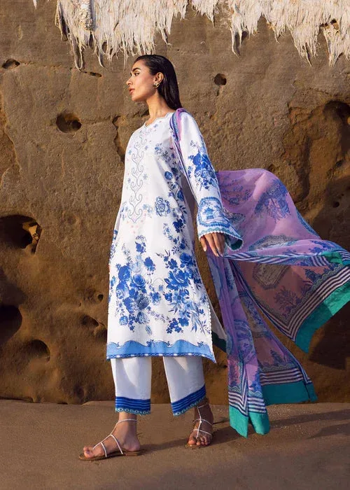 Sadaf Fawad Khan Siraa Lawn 25 White Organza – view 4 – Poshaq