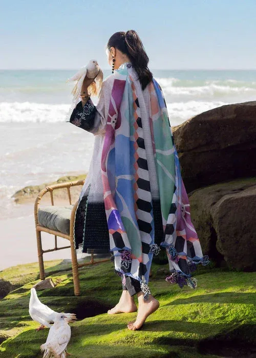 Sadaf Fawad Khan Siraa Lawn 25 Black Organza – view 2 – Poshaq