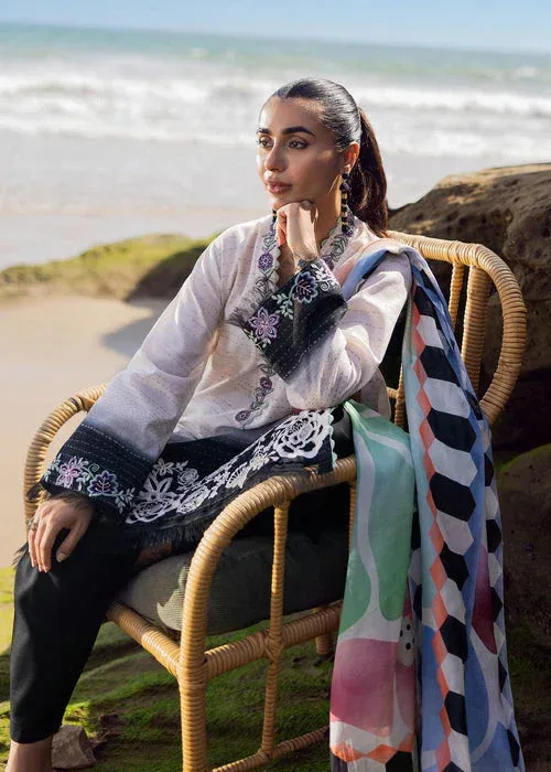 Sadaf Fawad Khan Siraa Lawn 25 Black Organza – view 5 – Poshaq