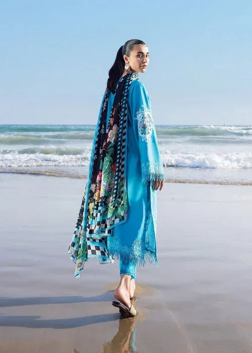 Sadaf Fawad Khan Siraa Lawn 25 Sea Green Cambric – view 2 – Poshaq