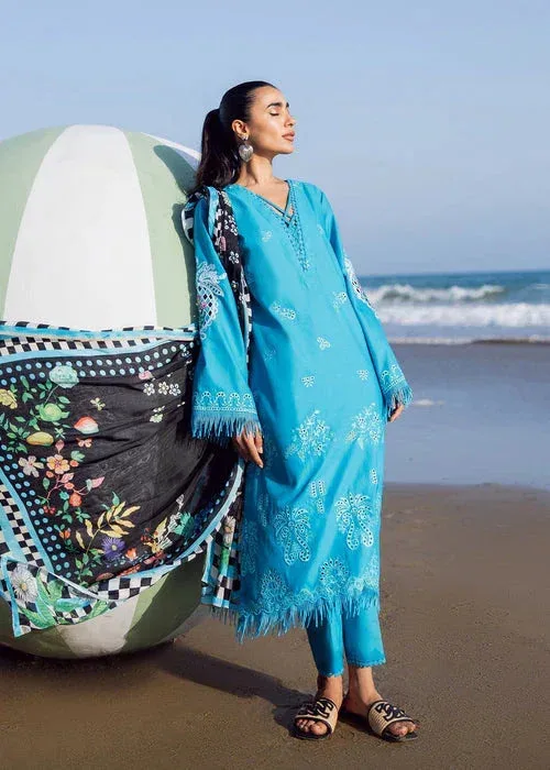 Sadaf Fawad Khan Siraa Lawn 25 Sea Green Cambric – view 4 – Poshaq