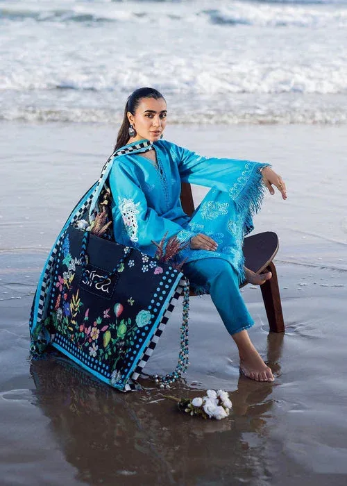 Sadaf Fawad Khan Siraa Lawn 25 Sea Green Cambric – view 5 – Poshaq
