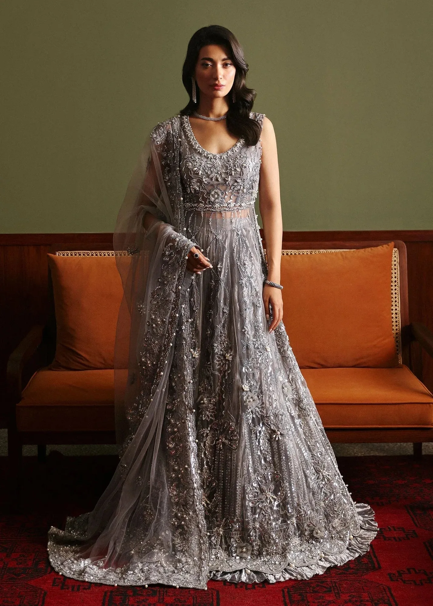 Sadaf Fawad Khan Late Checkout at the Fred Steel Gray Hue Tissue – view 1 – Poshaq