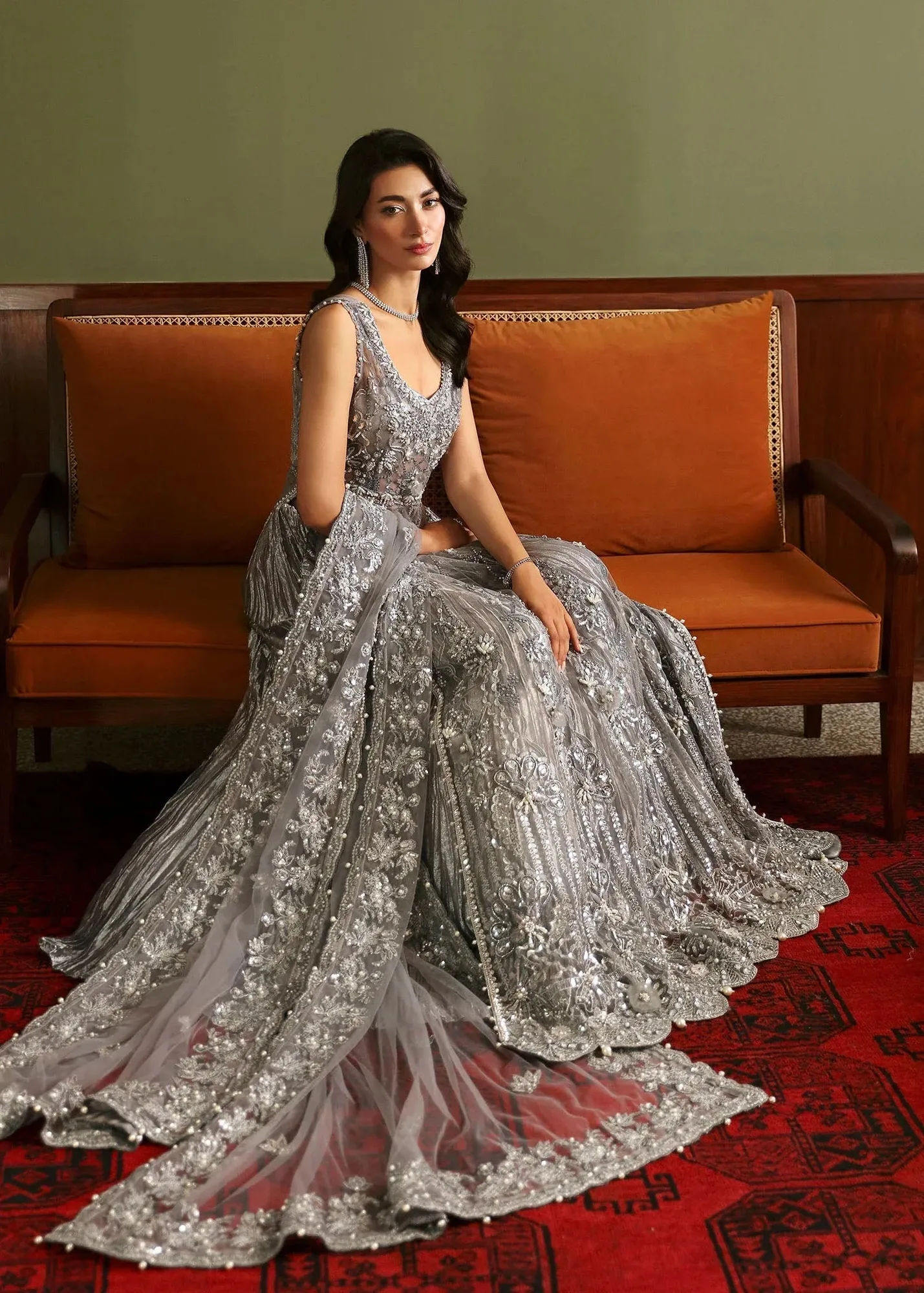 Sadaf Fawad Khan Late Checkout at the Fred Steel Gray Hue Tissue – view 3 – Poshaq