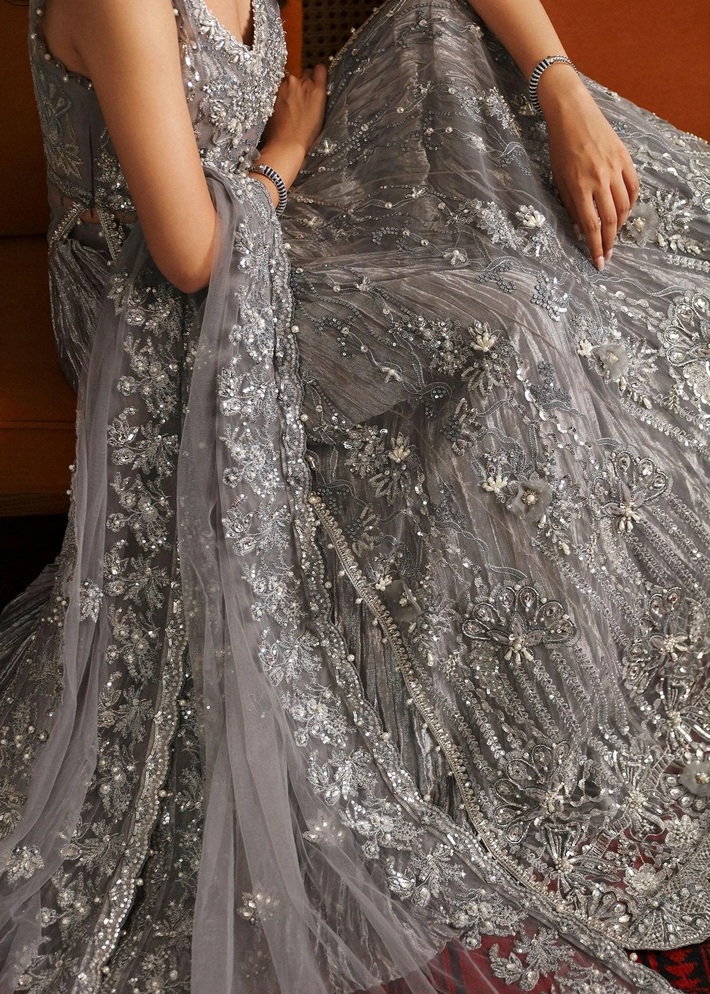 Sadaf Fawad Khan Late Checkout at the Fred Steel Gray Hue Tissue – view 5 – Poshaq