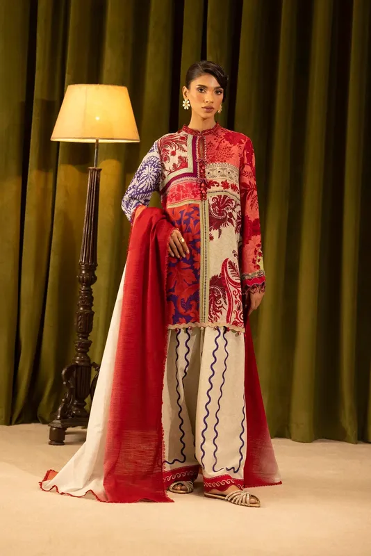 Sana Safinaz Muzlin Winter 25 Multicolor Organza – view 1 – Poshaq