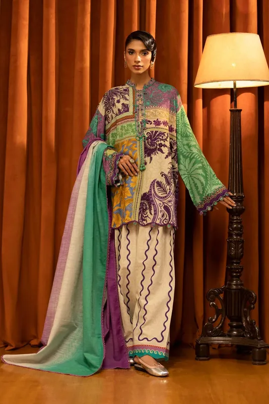 Sana Safinaz Muzlin Winter 25 Multicolor Organza – view 1 – Poshaq