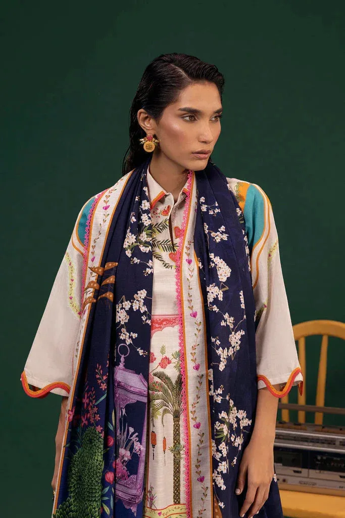Sana Safinaz Mahay Winter 25 light beige Khaddar – view 3 – Poshaq