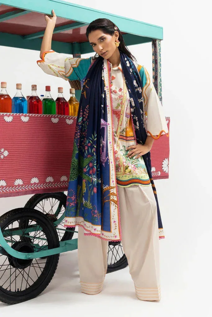 Sana Safinaz Mahay Winter 25 light beige Khaddar – view 5 – Poshaq