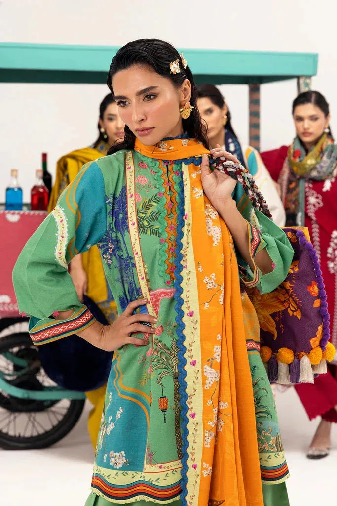 Sana Safinaz Mahay Winter 25 Sage Green Khaddar – view 4 – Poshaq
