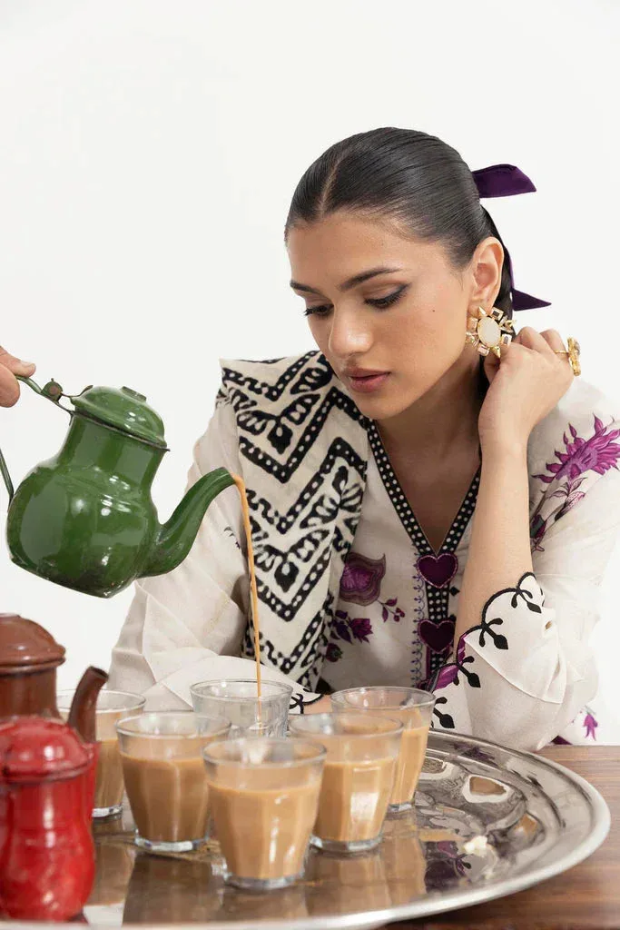 Sana Safinaz Mahay Winter 25 Off White Cambric – view 5 – Poshaq