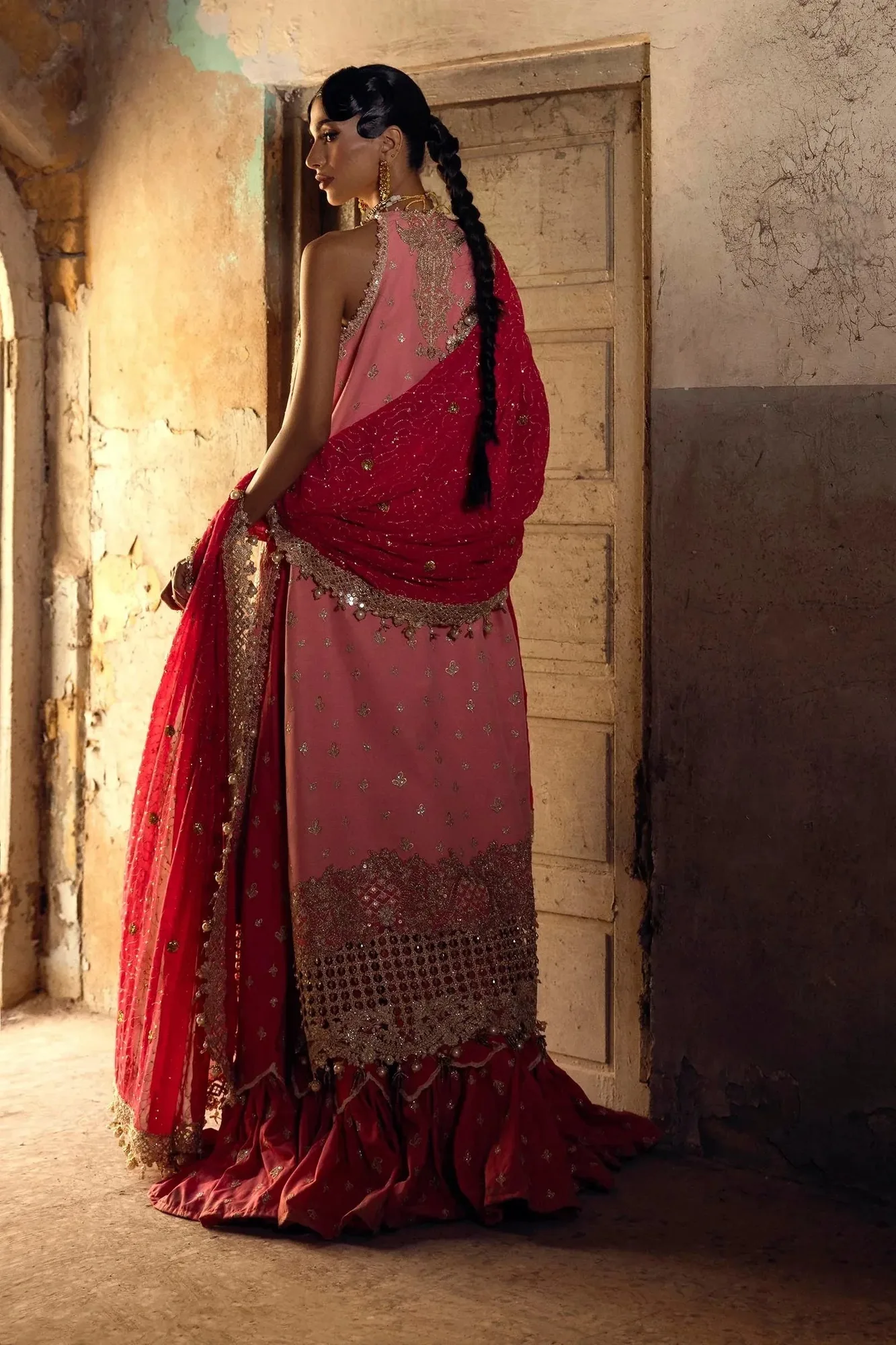 Sana Safinaz Nura Festive 25 Pink Georgette – view 2 – Poshaq