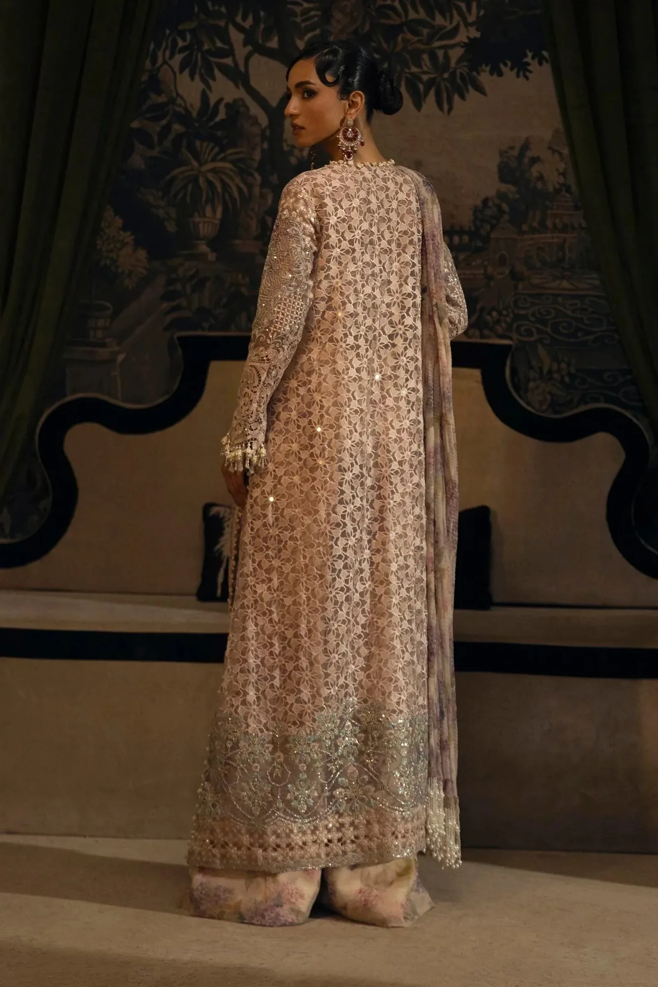 Sana Safinaz Nura Festive 25 Soft Lilac Raw Silk – view 2 – Poshaq