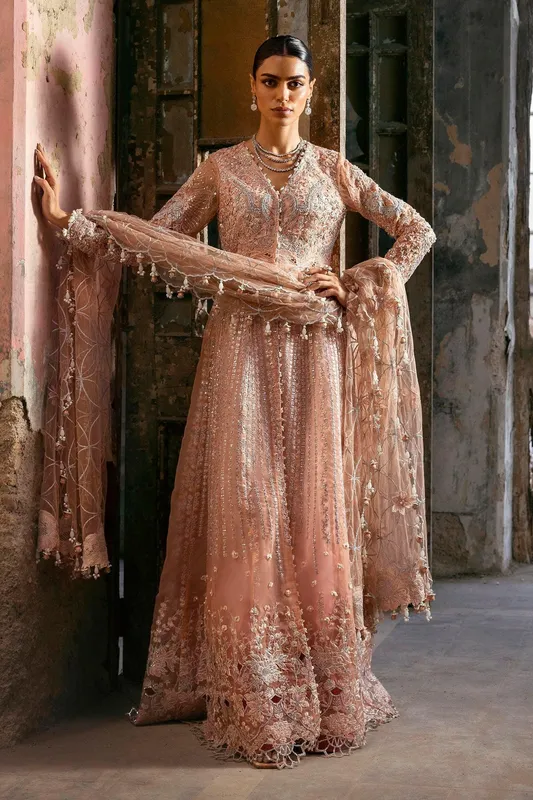 Sana Safinaz Nura Vol. II 2025 Pink Raw Silk – view 1 – Poshaq
