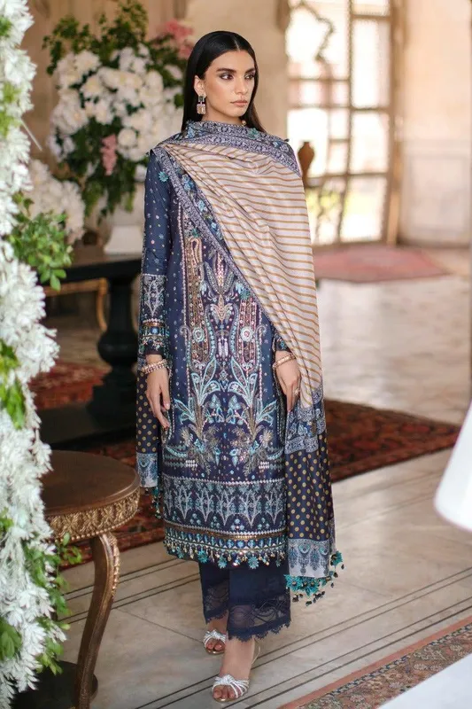 Sana Safinaz Luxury Collection Blue – view 1 – Poshaq
