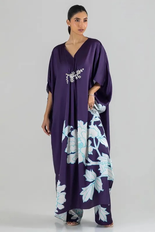 Sana Safinaz Silk Tunics Multicolor Satin – view 1 – Poshaq