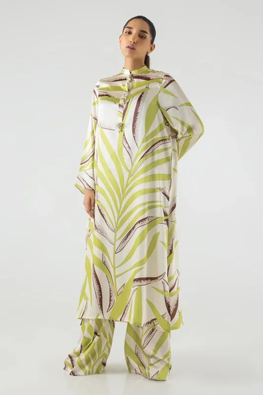 Sana Safinaz Silk Tunics Multicolor Satin – view 1 – Poshaq