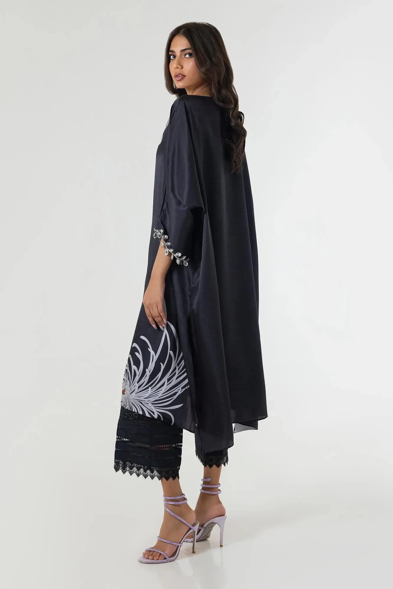 Sana Safinaz Silk Tunics Multicolor Satin – view 2 – Poshaq