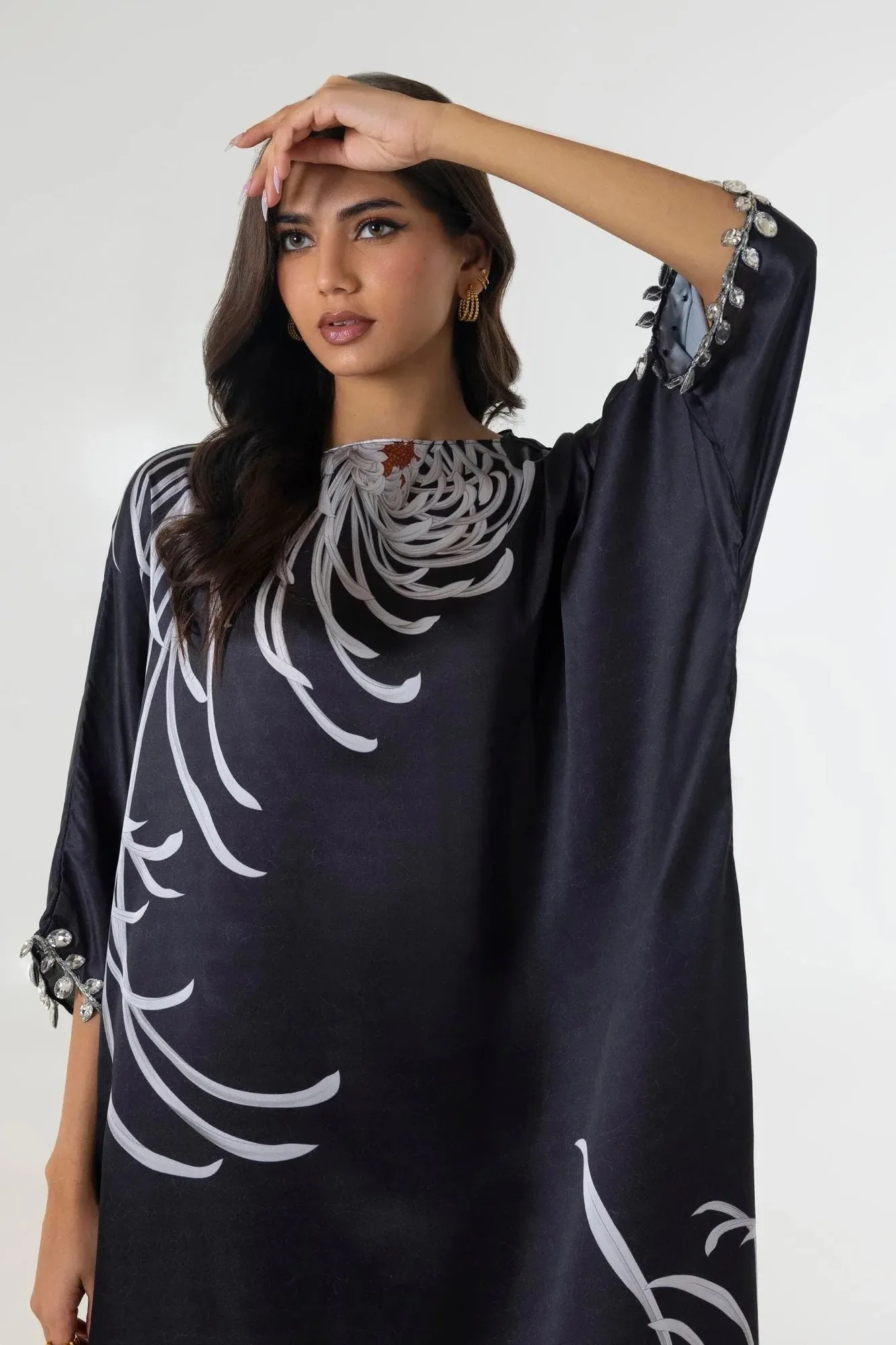 Sana Safinaz Silk Tunics Multicolor Satin – view 3 – Poshaq