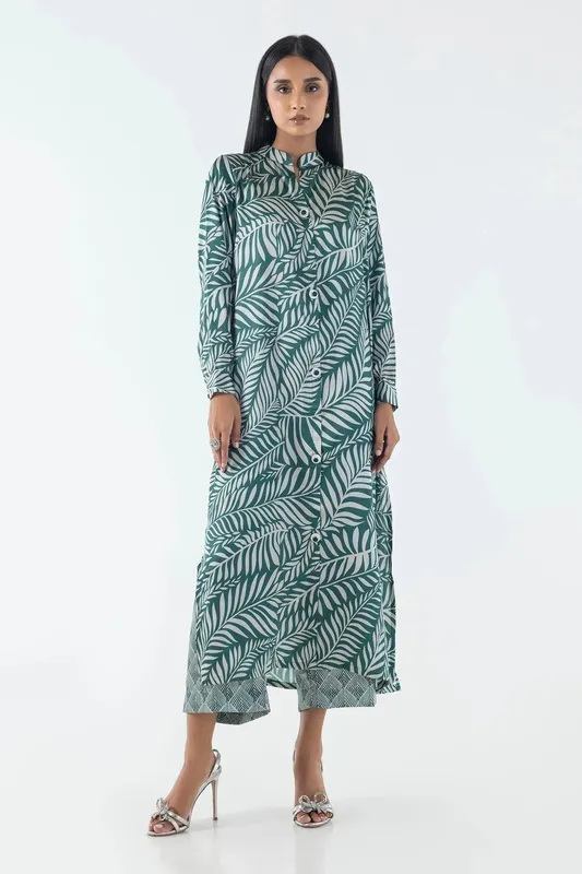 Sana Safinaz Silk Tunics Multicolor Satin – view 1 – Poshaq