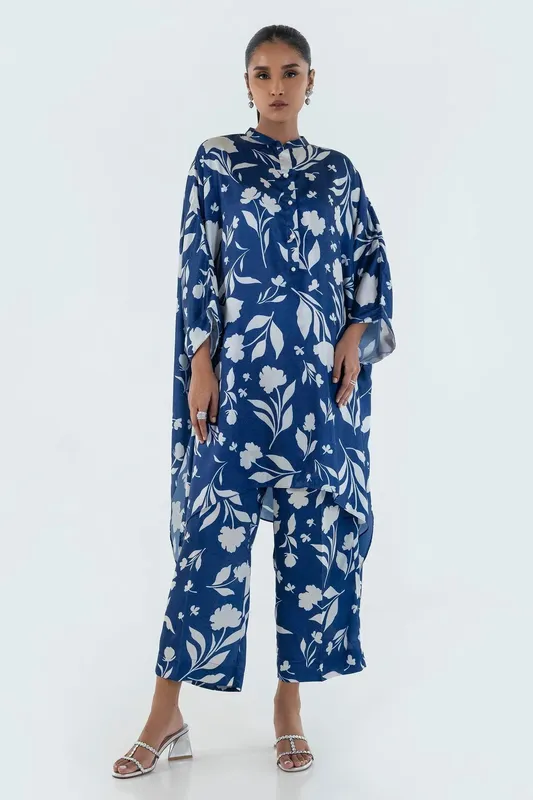 Sana Safinaz Silk Tunics Multicolor Satin – view 1 – Poshaq