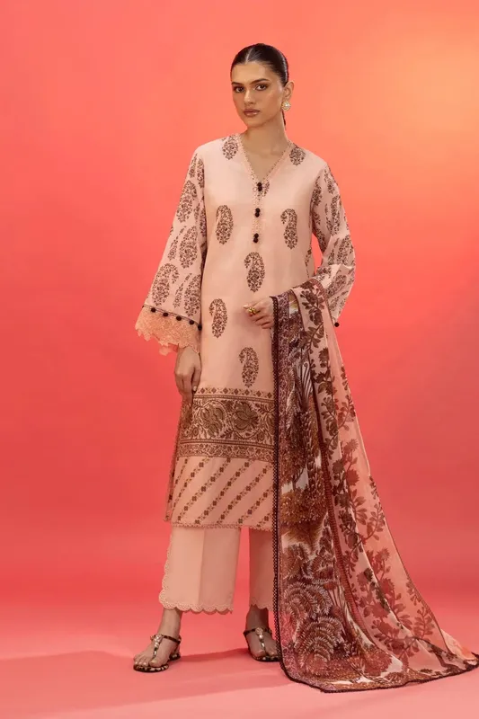 Sana Safinaz Mahay Summer 25 Pink Organza – view 1 – Poshaq