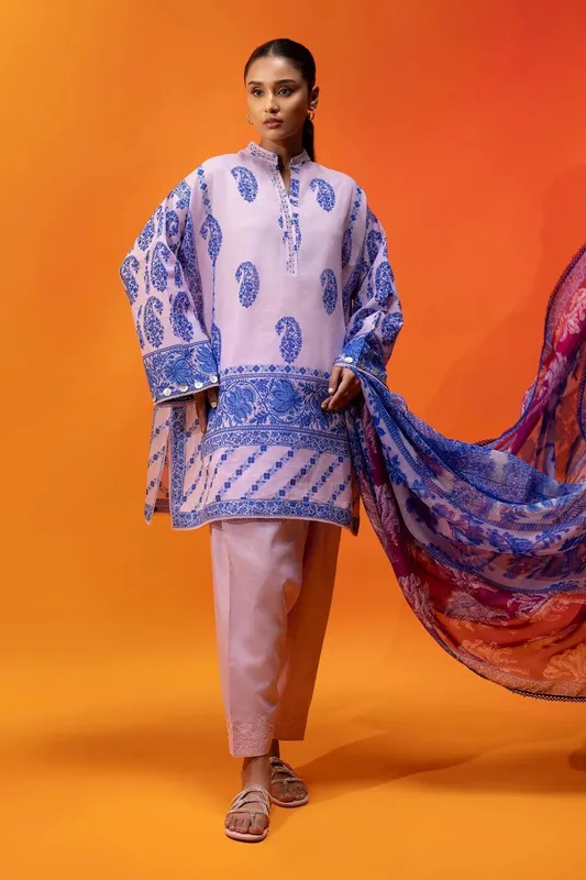 Sana Safinaz Mahay Summer 25 Lilac Organza – view 1 – Poshaq