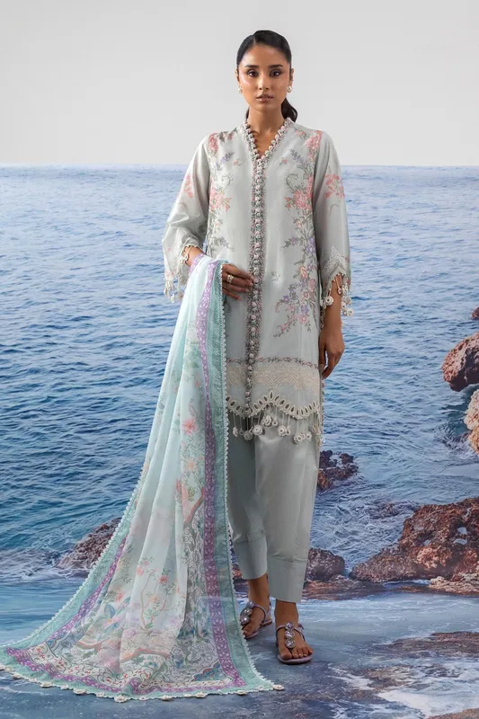 Sana Safinaz Muzlin Summer 25 Grey Cotton – view 1 – Poshaq