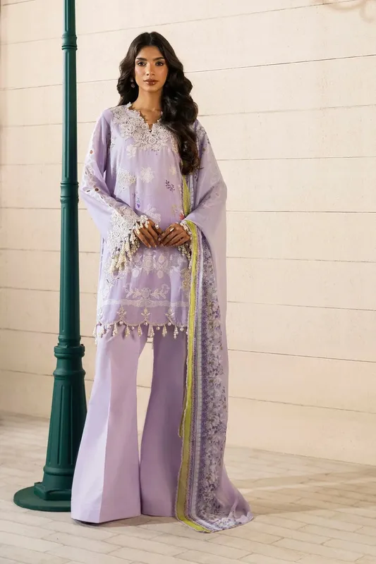 Sana Safinaz Muzlin Spring 25 Lilac Organza – view 1 – Poshaq