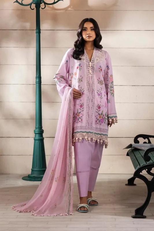 Sana Safinaz Muzlin Spring 25 Lilac Organza – view 1 – Poshaq